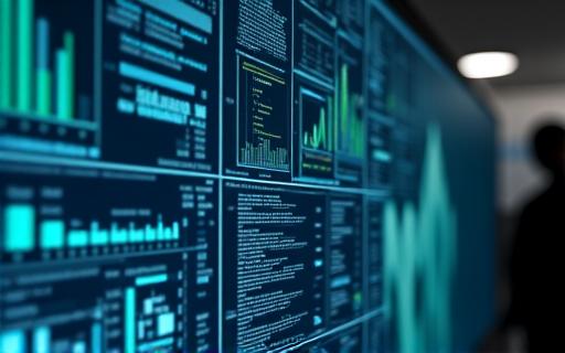 Grafici e dati di impatto ambientale su uno schermo di computer.